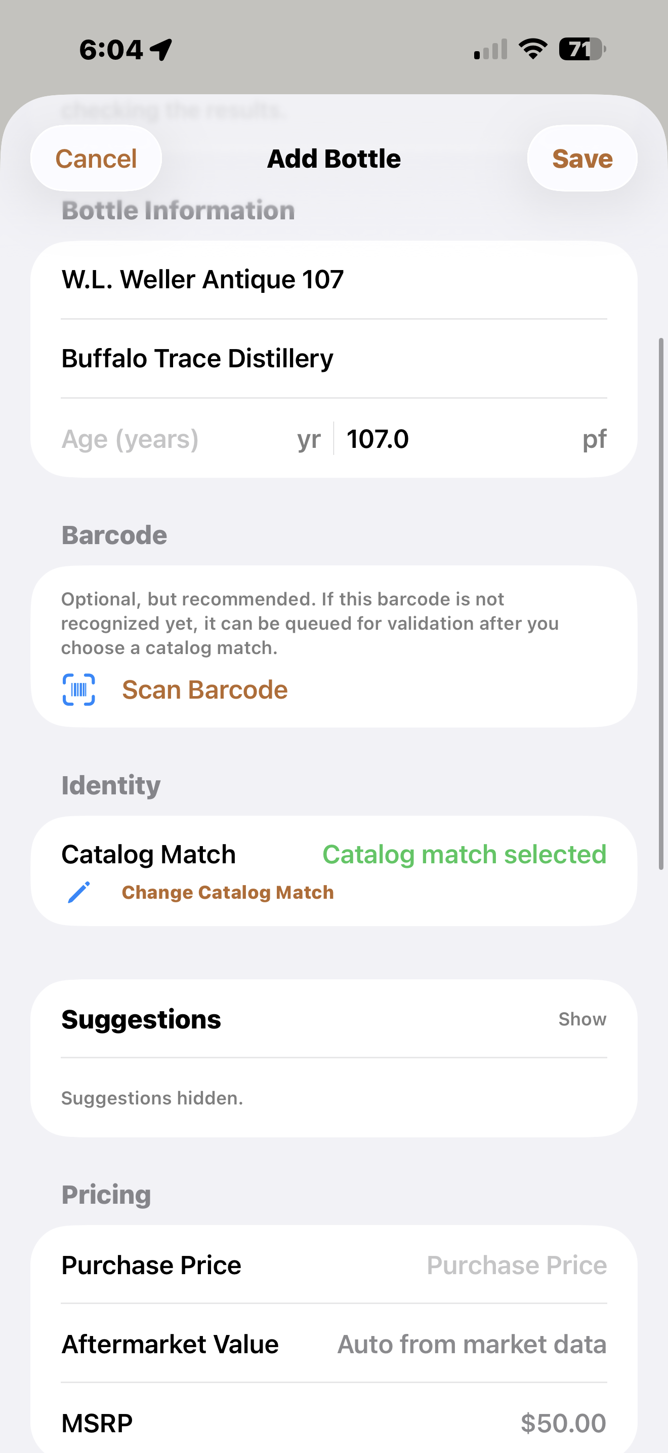 Stave Trade Analyzer result explaining a trade comparison